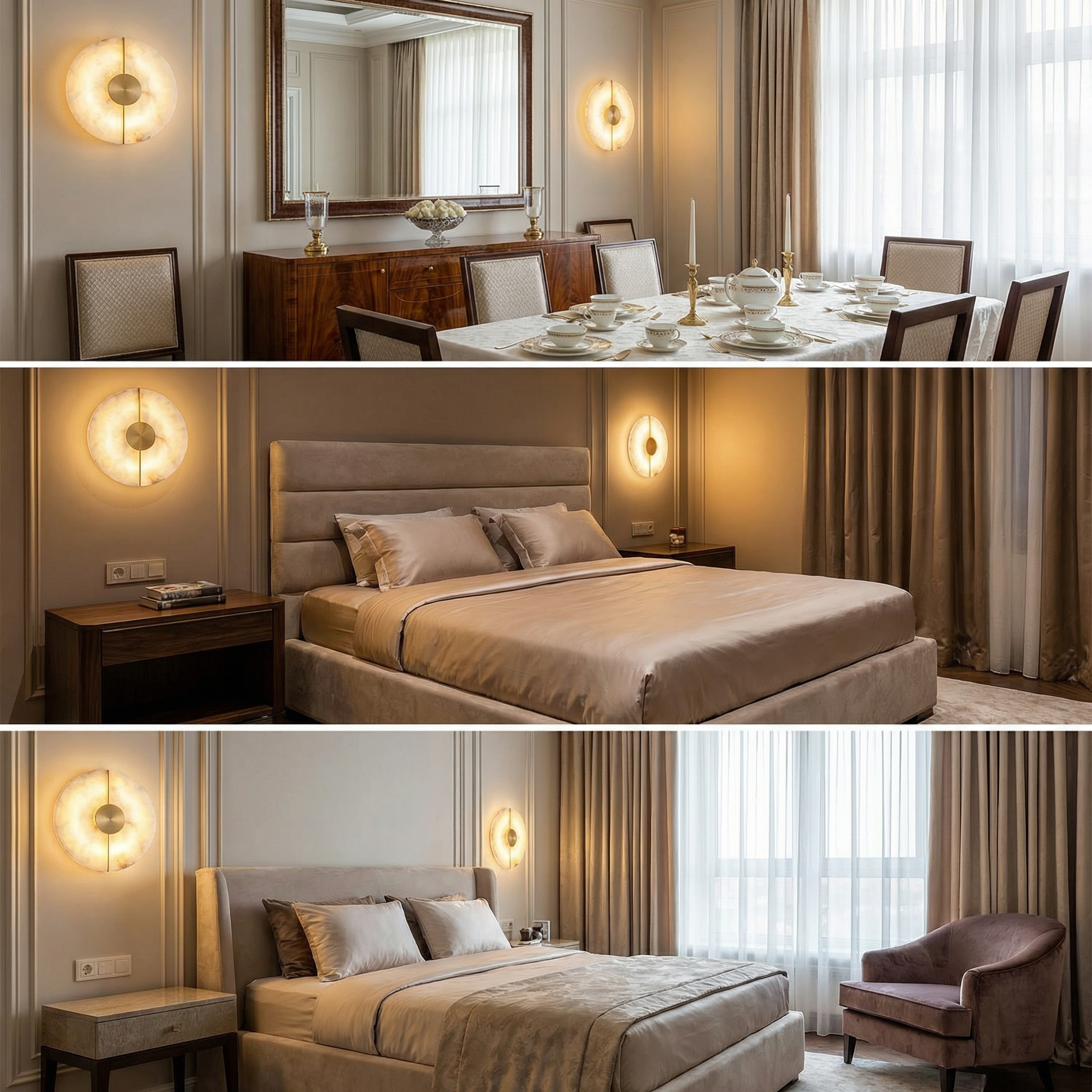 Alba Alabaster Wall Sconce