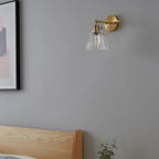 Lux Brass & Glass Wall Sconce