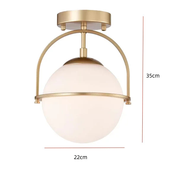 Opal Globe Ceiling Light