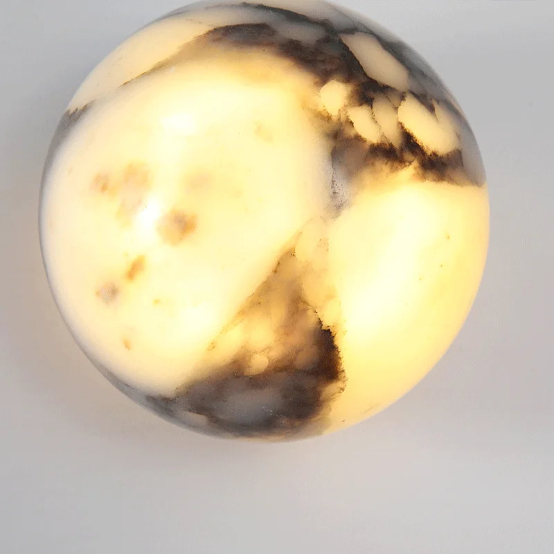 Orbe Marble Sphere Sconce