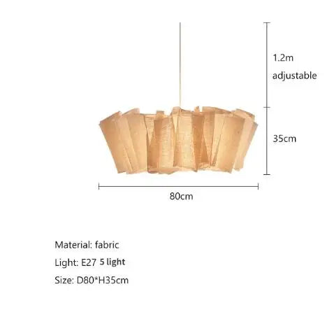 Vento Pleated Linen Pendant