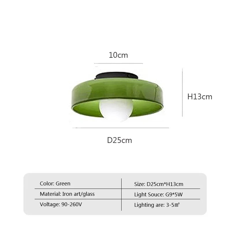 Solo Glass Ceiling Light