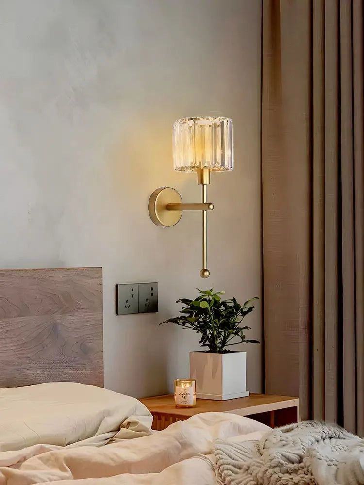 Crystal Wireless Wall Sconce