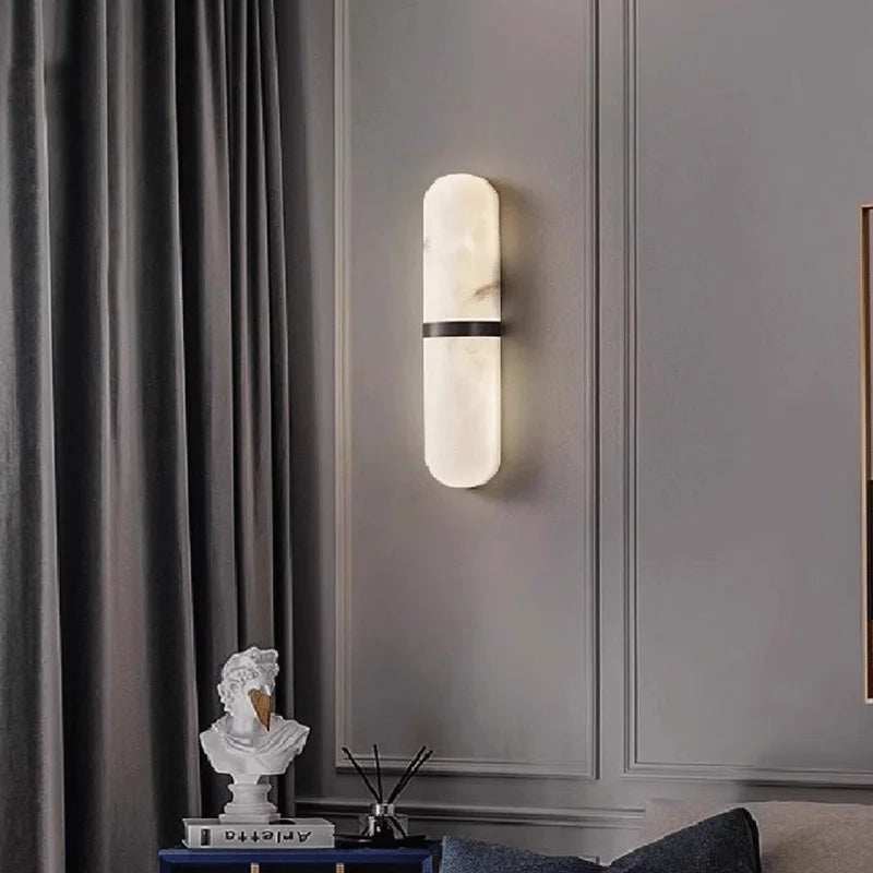 Ovale Marble & Copper Sconce