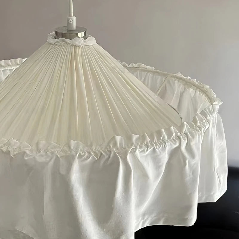 Heritage White Fabric Pendant