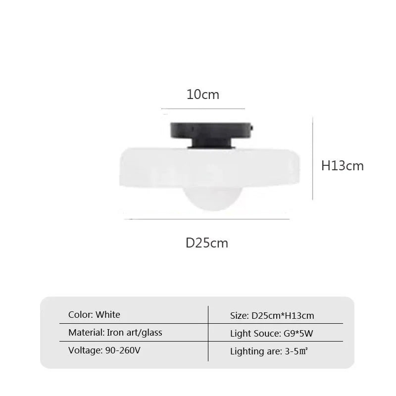 Solo Glass Ceiling Light