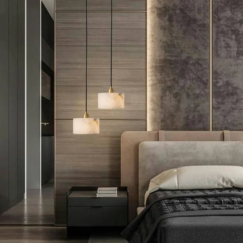 Milano Marble & Copper Pendant