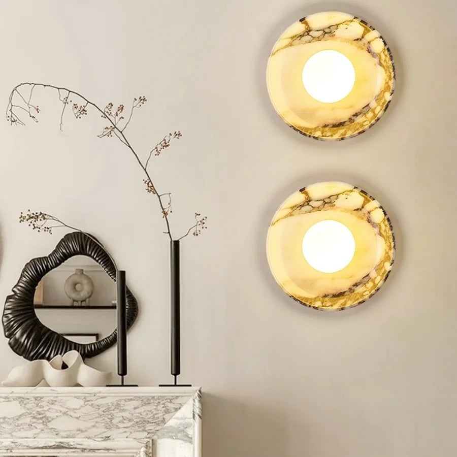 Sfera Marble Globe Sconce