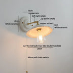 Fleur Ceramic & Brass Sconce