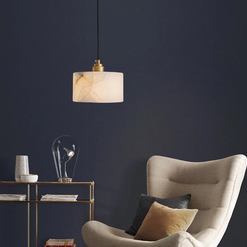 Milano Marble & Copper Pendant