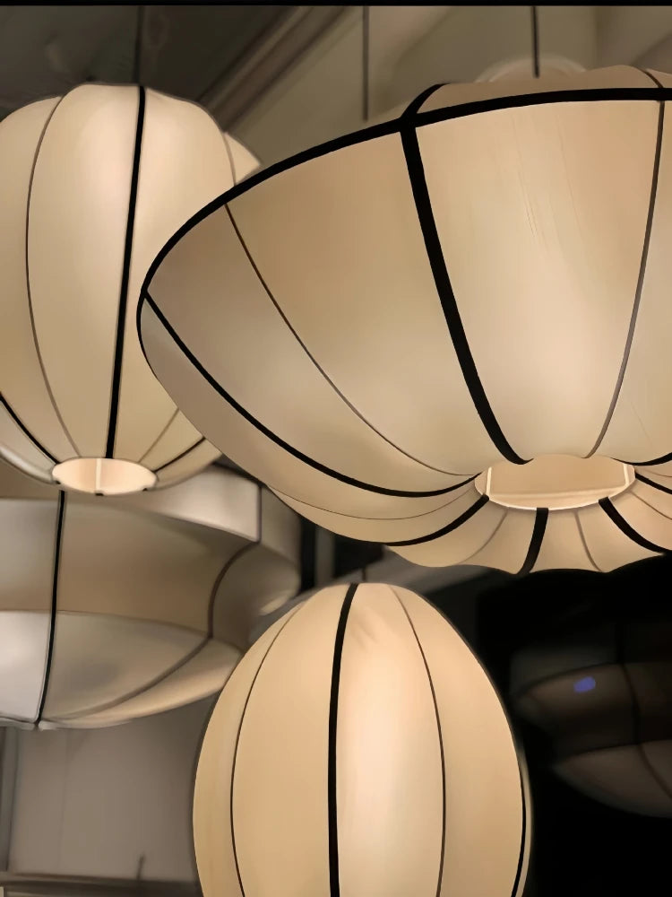 Zen Silk Lantern Pendant