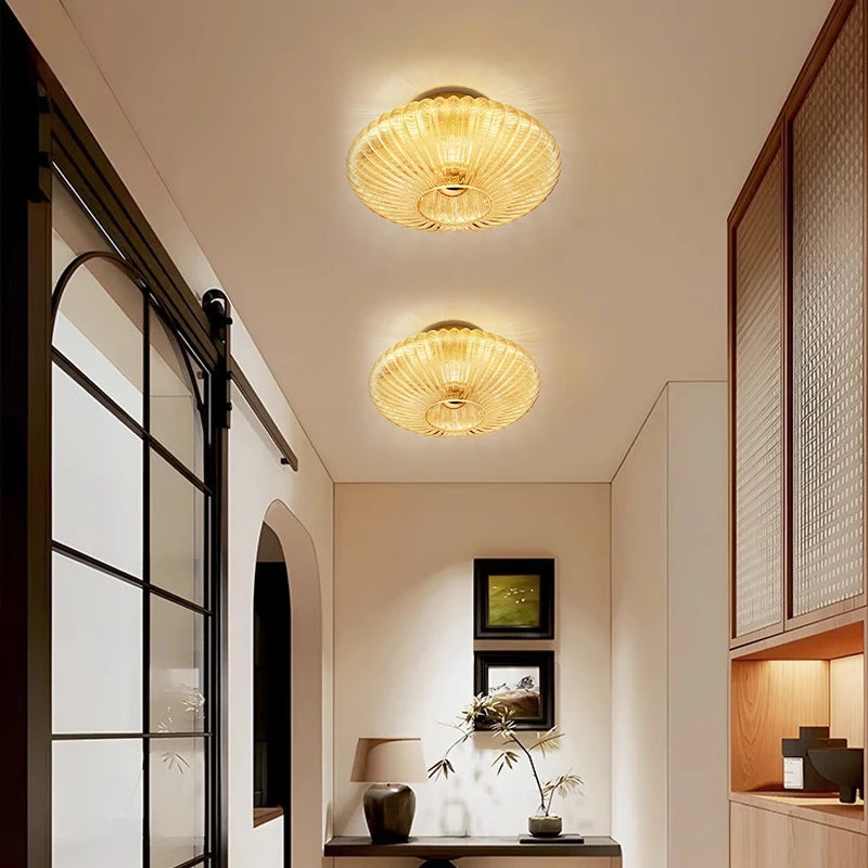 Ripple Corrugated Glass Sconce