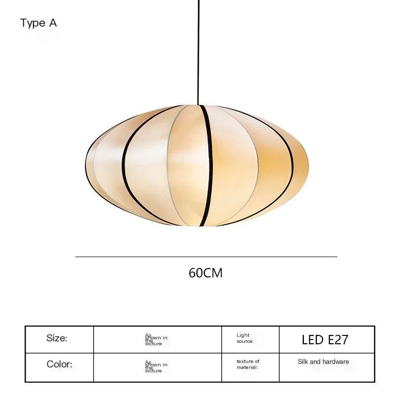 Zen Silk Lantern Pendant