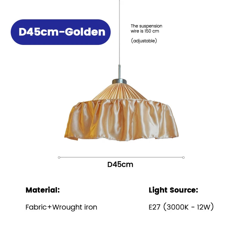 Heritage White Fabric Pendant