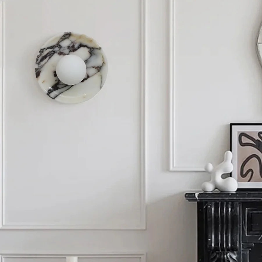 Sfera Marble Globe Sconce