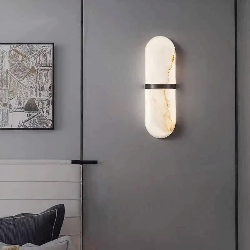 Ovale Marble & Copper Sconce