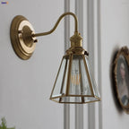 Azure Copper & Glass Sconce