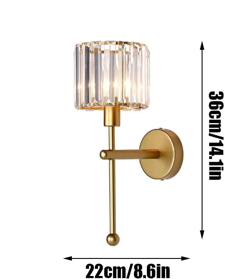 Crystal Wireless Wall Sconce