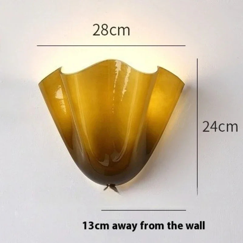 Coquille Glass Wall Sconce