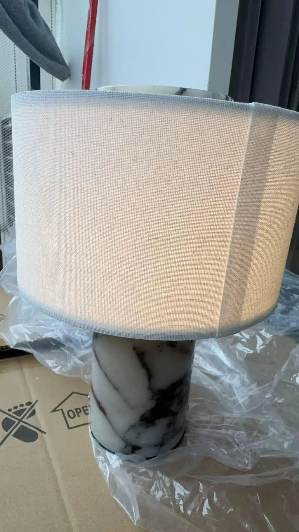 Tactile Marble Table Lamp