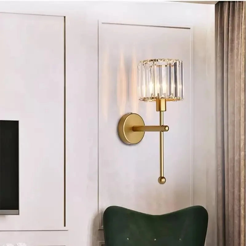 Crystal Wireless Wall Sconce