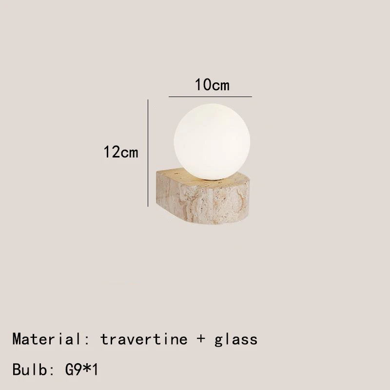 Petite Stone & Glass Sconce