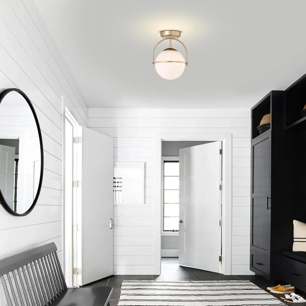 Opal Globe Ceiling Light