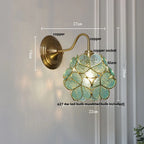 Azure Copper & Glass Sconce