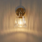 Lux Brass & Glass Wall Sconce