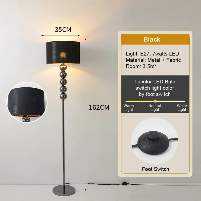 Plissé Cream Floor Lamp