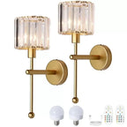 Crystal Wireless Wall Sconce