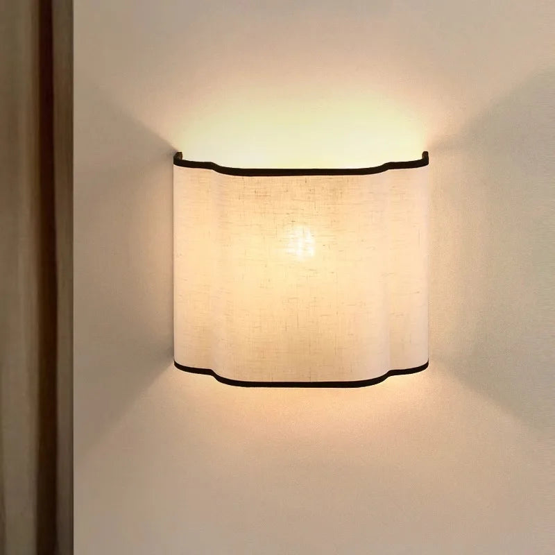 Crème Linen Wall Light