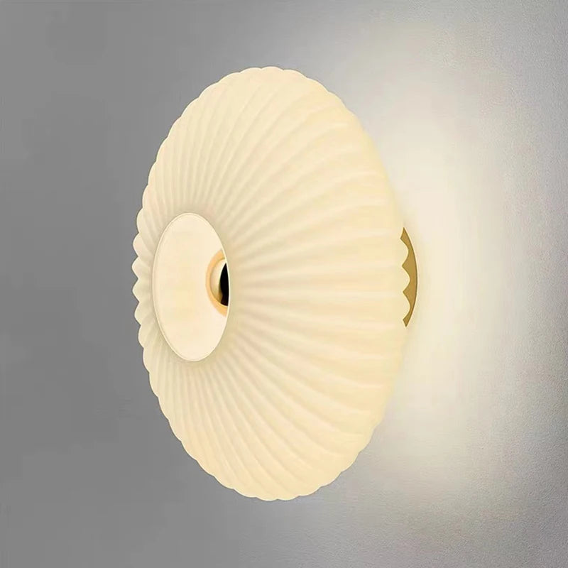 Ripple Corrugated Glass Sconce