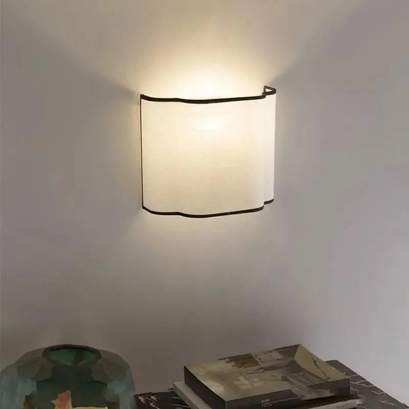 Crème Linen Wall Light