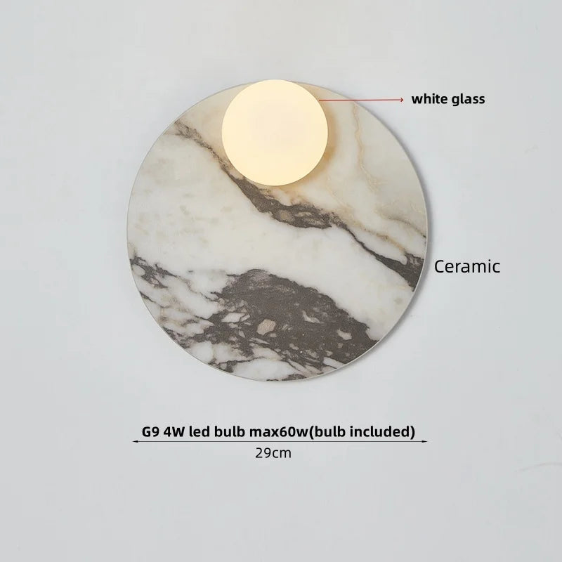 Sfera Marble Globe Sconce
