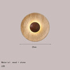 Terra Stone & Wood Sconce