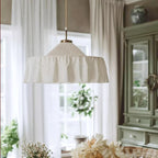 Heritage White Fabric Pendant