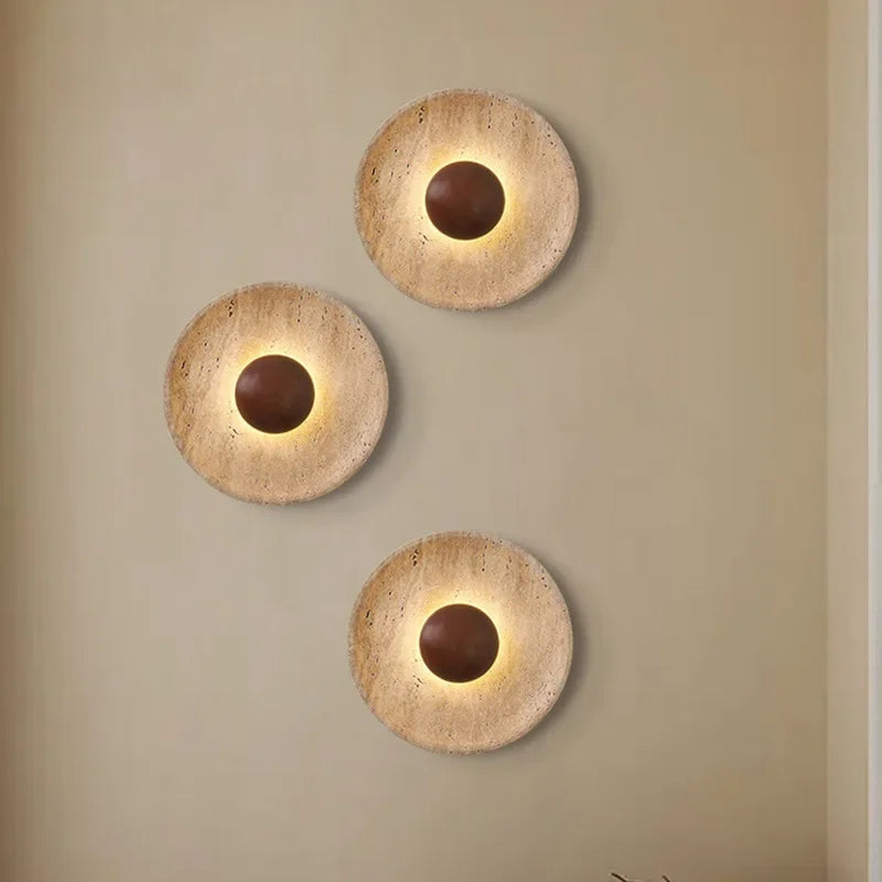 Terra Stone & Wood Sconce