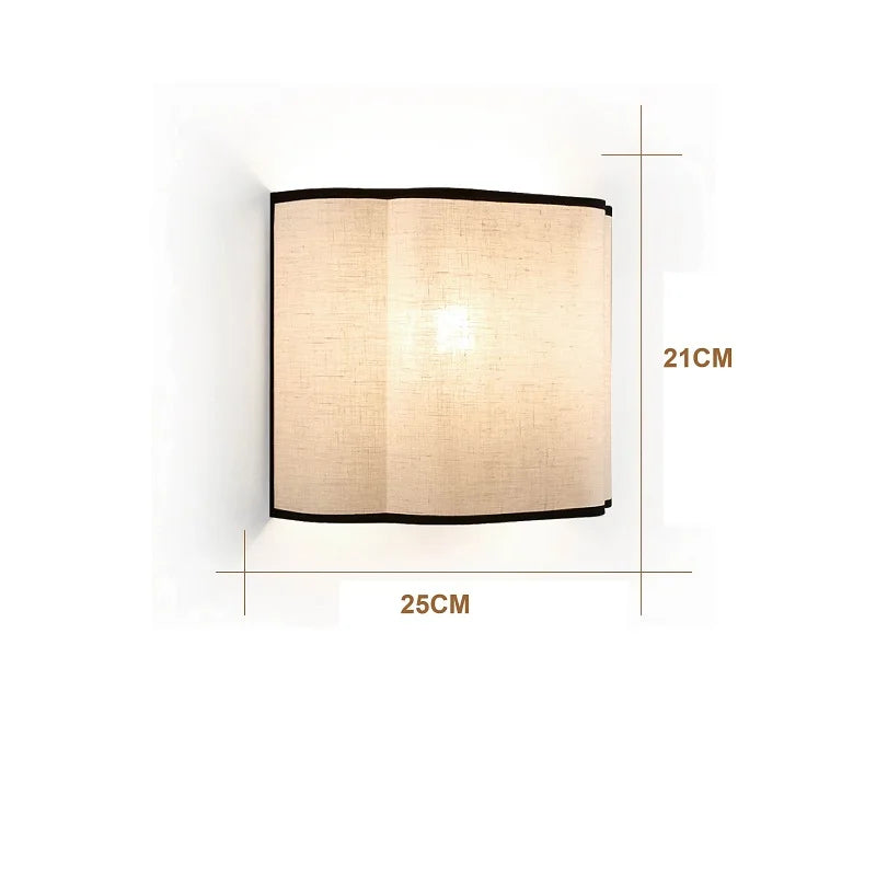 Crème Linen Wall Light