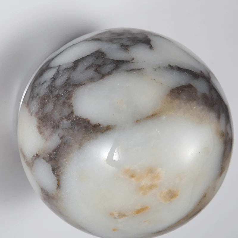 Orbe Marble Sphere Sconce