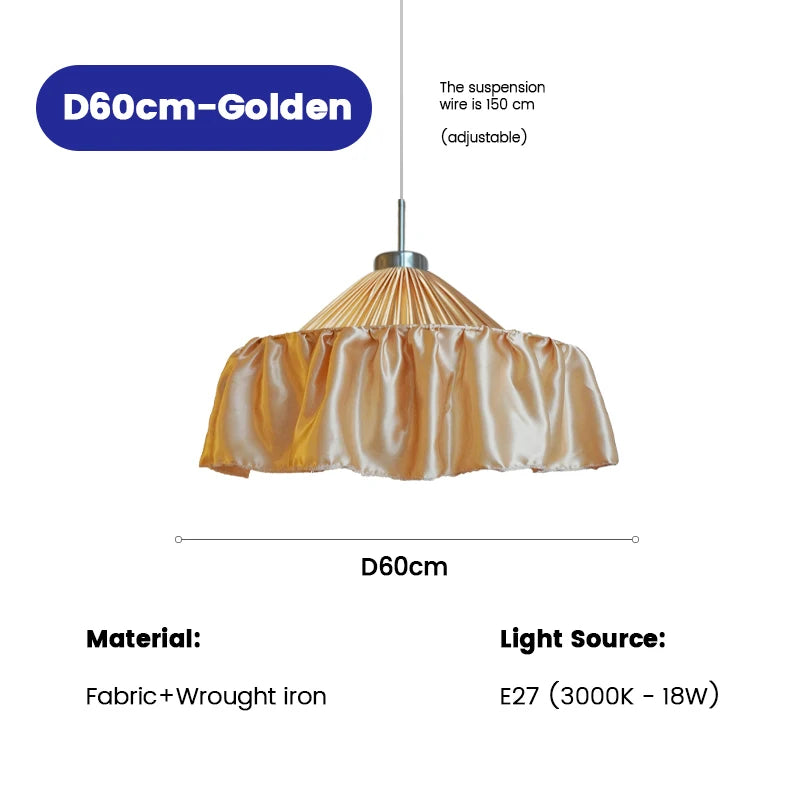 Heritage White Fabric Pendant