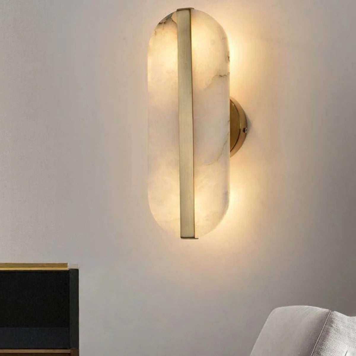 Luxe Natural Marble Sconce