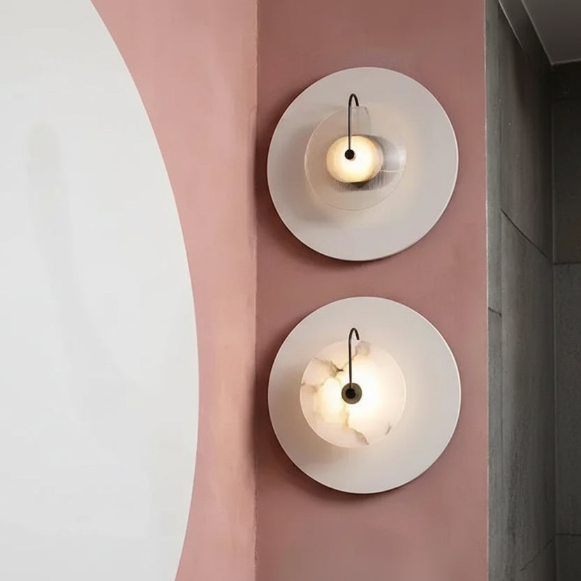 Luna Marble Moon Sconce