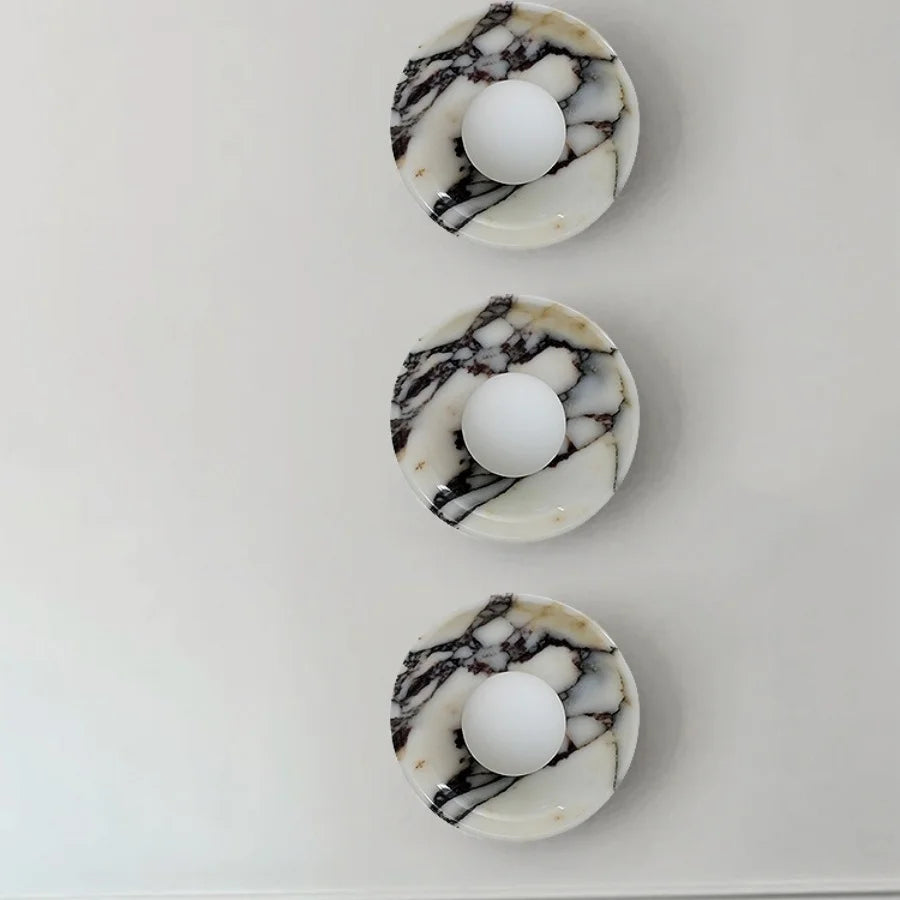 Sfera Marble Globe Sconce