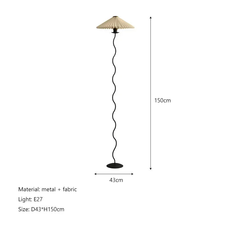 Nordic Pleated Floor Lamp