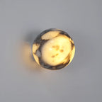 Orbe Marble Sphere Sconce