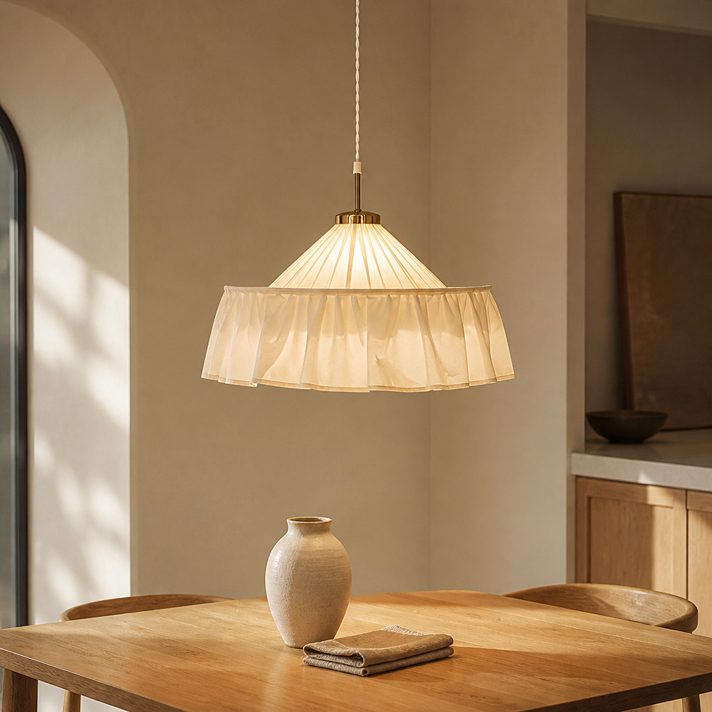 Heritage White Fabric Pendant — lifestyle [autogen]