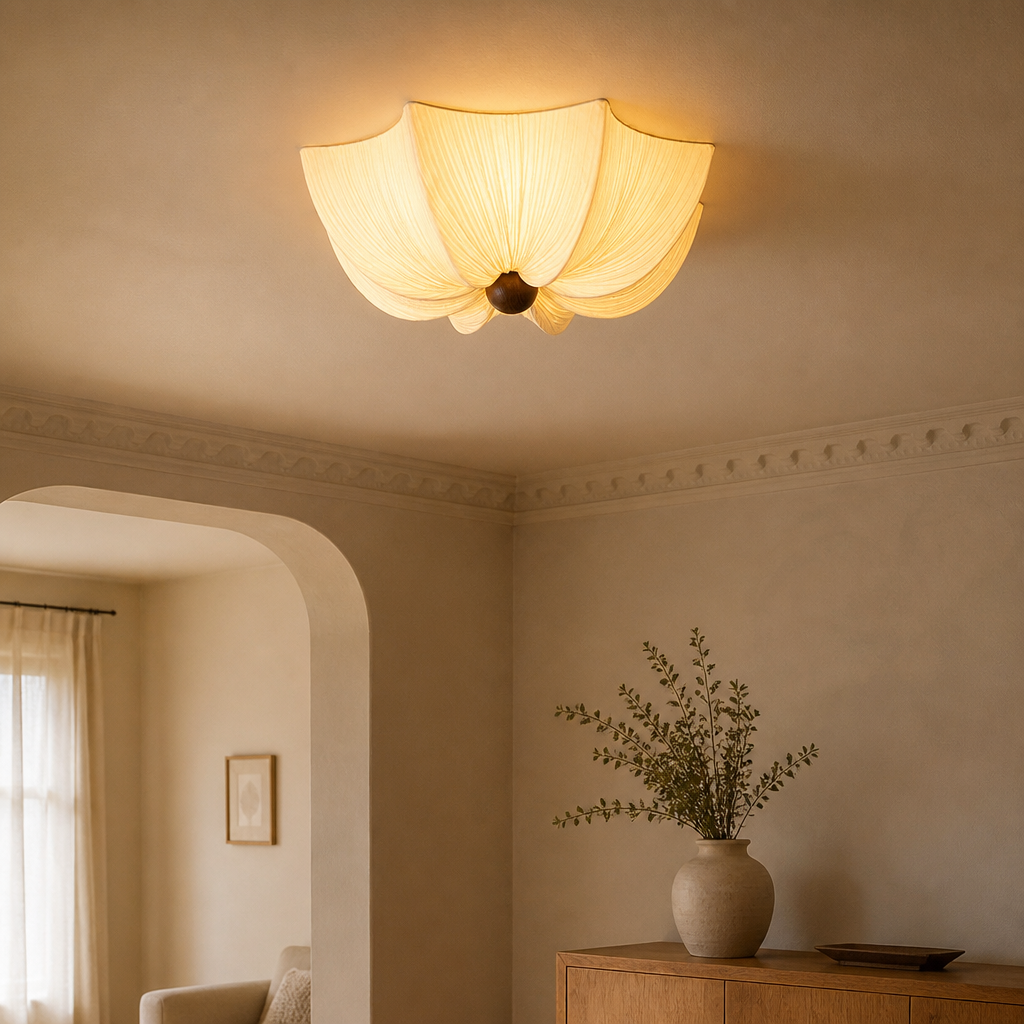 Heritage Fabric Ceiling Light — lifestyle [autogen]