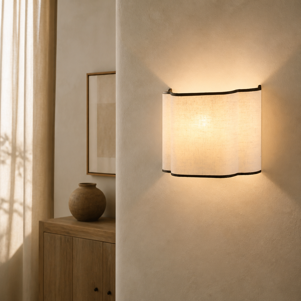 Crème Linen Wall Light — lifestyle [autogen]