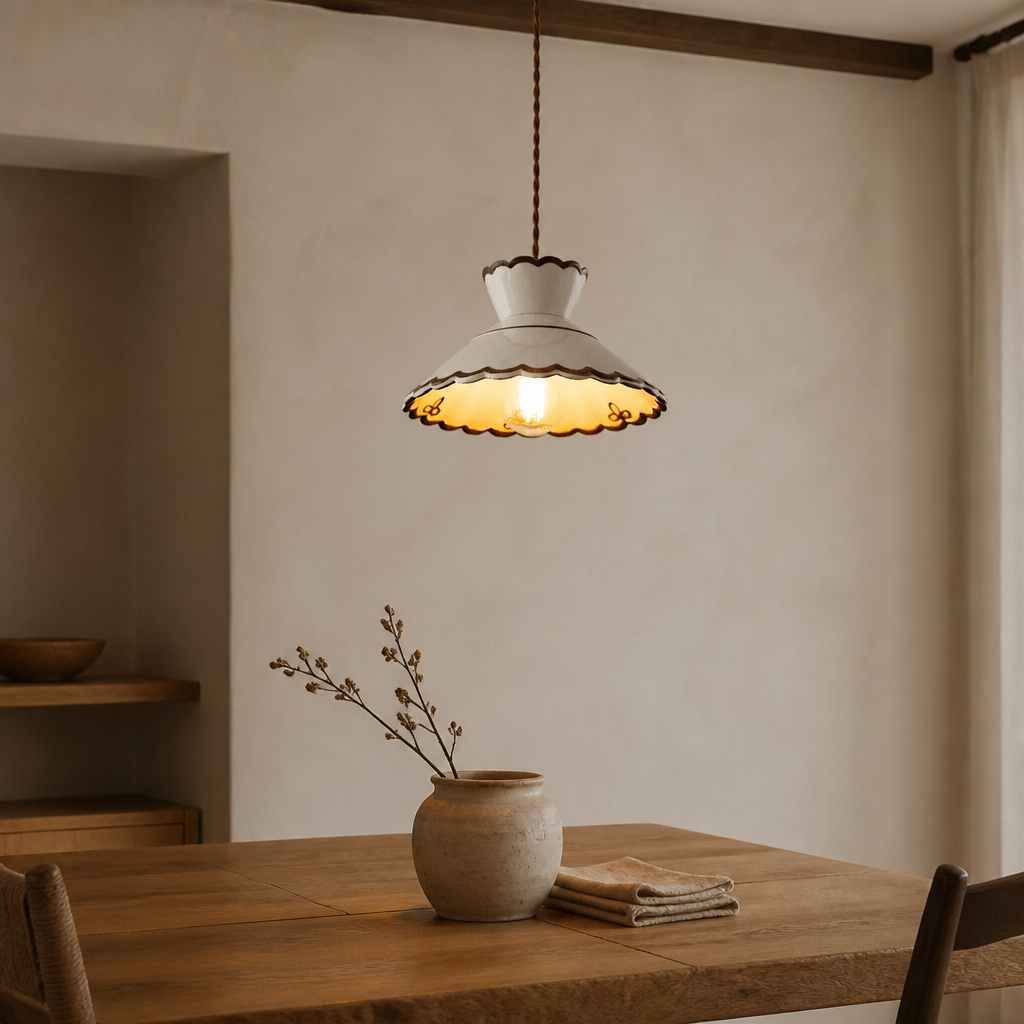 Ceramique Hand-Painted Pendant — lifestyle [autogen]